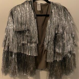 Silver Fringe Women's Jacket